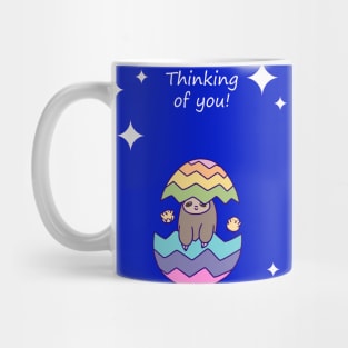 Thinking of You - Easter Egg Sloth Mug